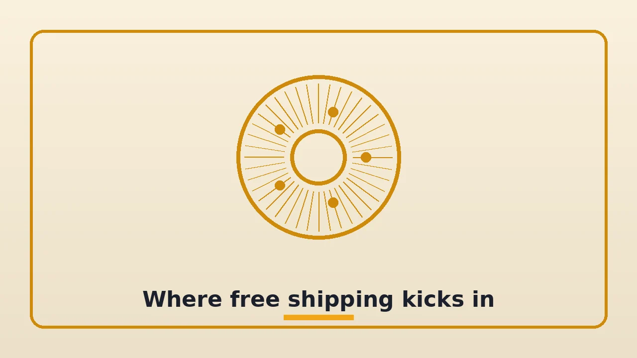Where free shipping kicks in, illustrated