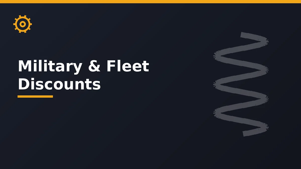 Military, Fleet & Mechanic Discounts at Detroit Axle